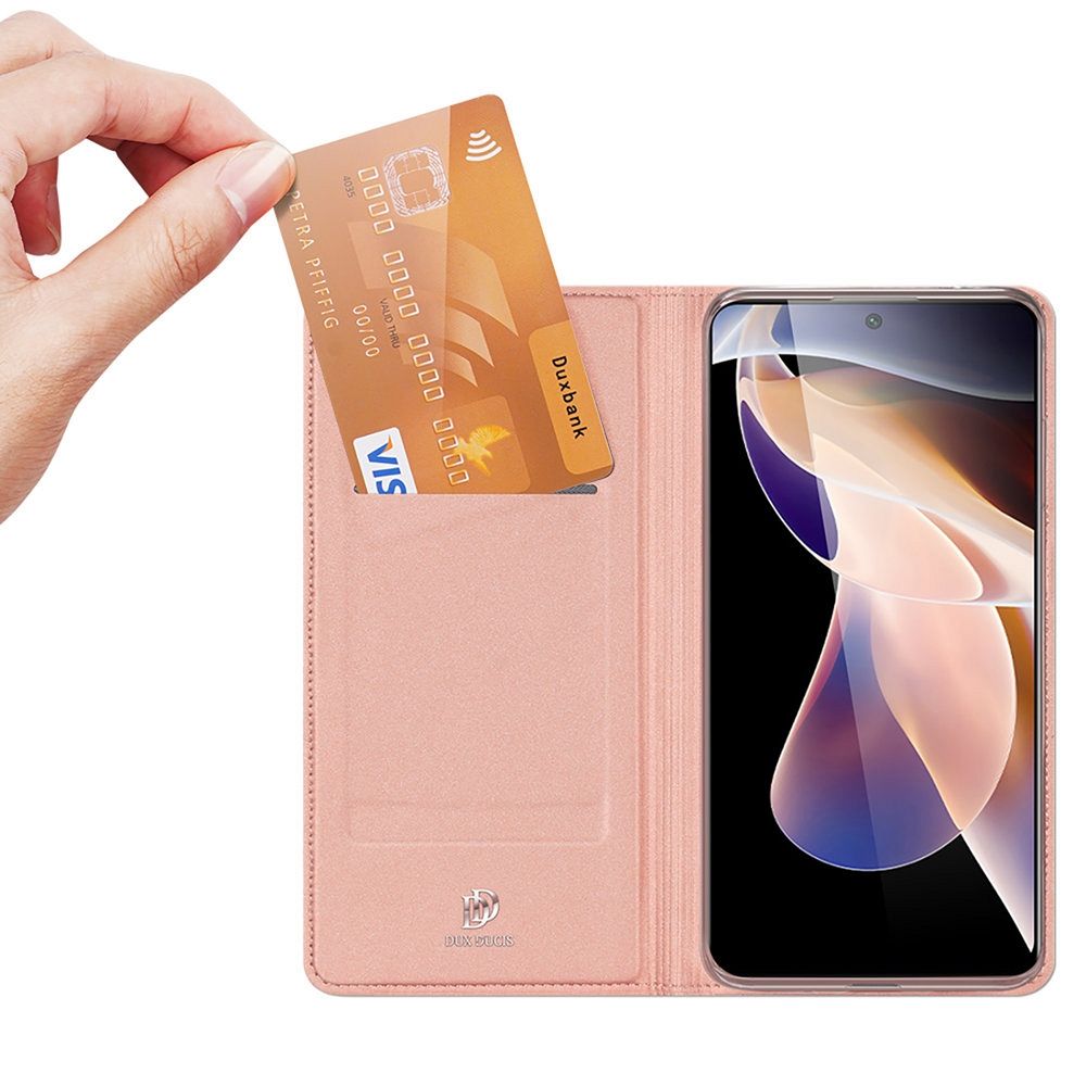 Xiaomi Redmi Note 11 Pro Premium Dux Ducis Skin Pro (rose gold) flip tok