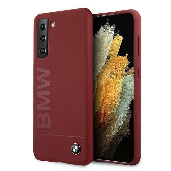 Originalen ovitek BMW (red) Silicone Signature Logo za Samsung Galaxy S21 Plus