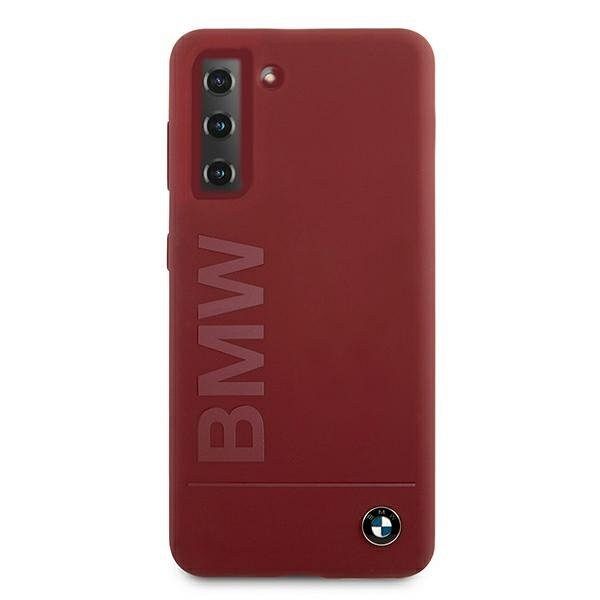 Originalna maska BMW (red) Silicone Signature Logo za Samsung Galaxy S21 Plus