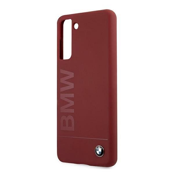 Originalen ovitek BMW (red) Silicone Signature Logo za Samsung Galaxy S21 Plus