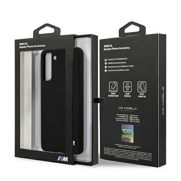 Originalen ovitek BMW (black) Silicone M collection za Samsung Galaxy S21