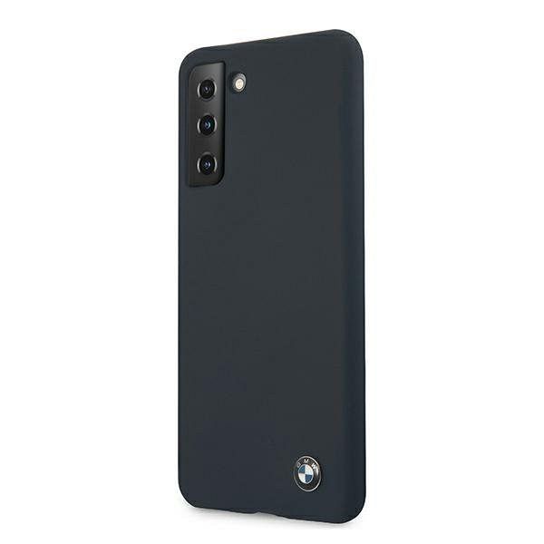 Originalen ovitek BMW (dark blue) Silicone Signature za Samsung Galaxy S21