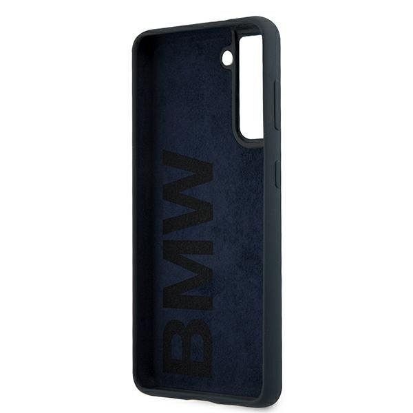 Originalen ovitek BMW (dark blue) Silicone Signature za Samsung Galaxy S21