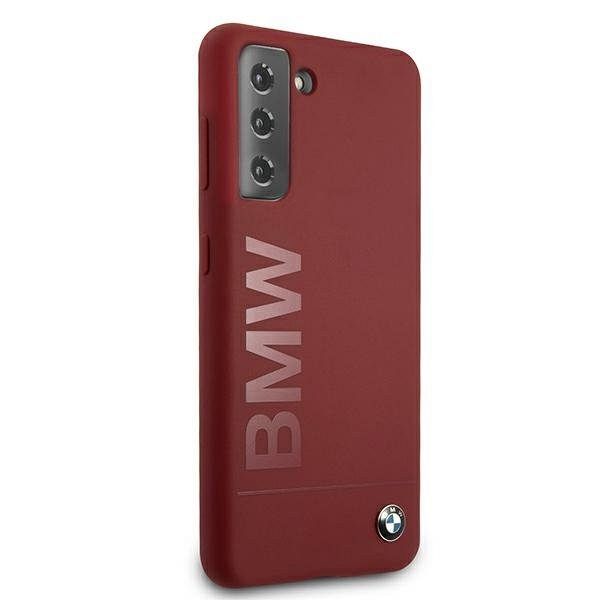 Originalen ovitek BMW (red) Silicone Signature Logo za Samsung Galaxy S21