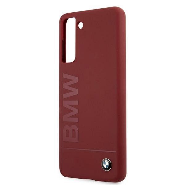 Originalen ovitek BMW (red) Silicone Signature Logo za Samsung Galaxy S21