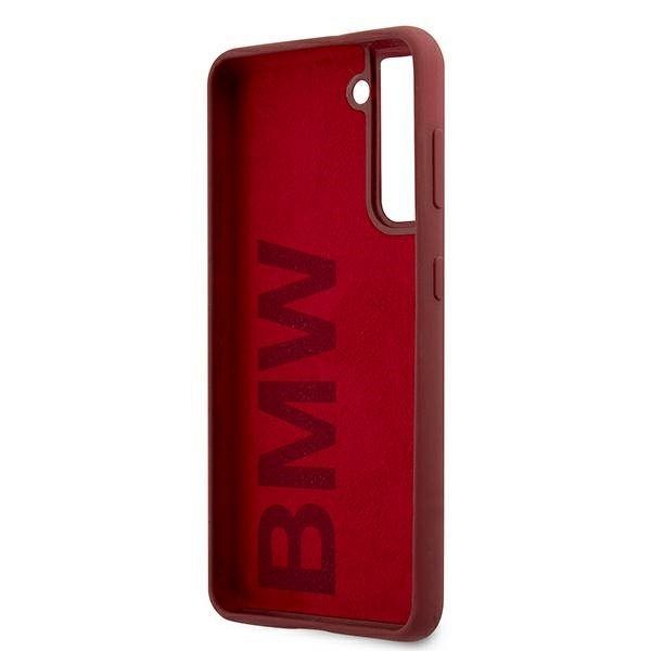 Originalen ovitek BMW (red) Silicone Signature Logo za Samsung Galaxy S21