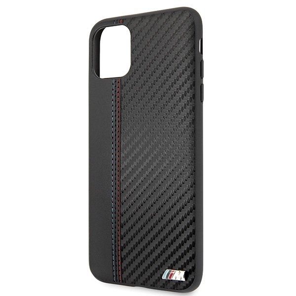Originalen ovitek BMW (black) PU Carbon za iPhone 11 Pro Max