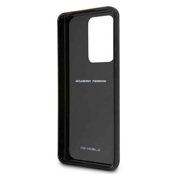 Originalen ovitek FERRARI (black) Carbon Heritage za Samsung Galaxy S20 Ultra