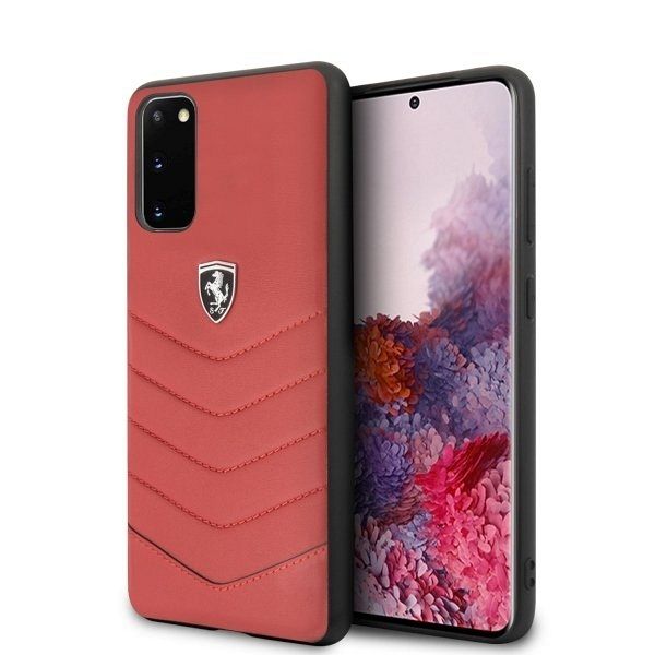 Originalna maska FERRARI (red) Heritage lines za Samsung Galaxy S20