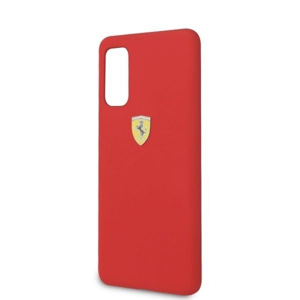 Originalen ovitek FERRARI (red) Soft silicone za Samsung Galaxy S20
