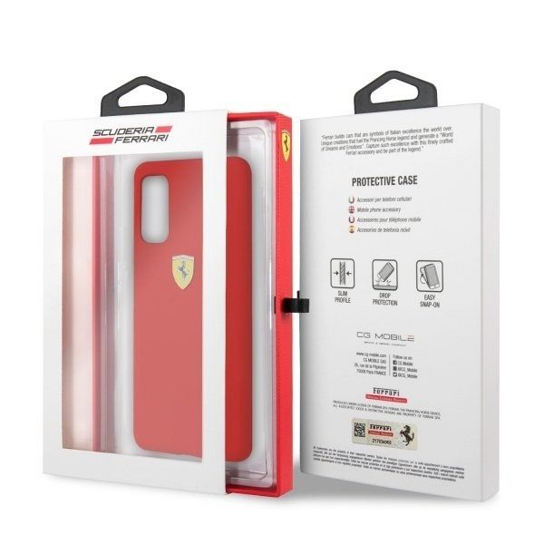 Originalen ovitek FERRARI (red) Soft silicone za Samsung Galaxy S20