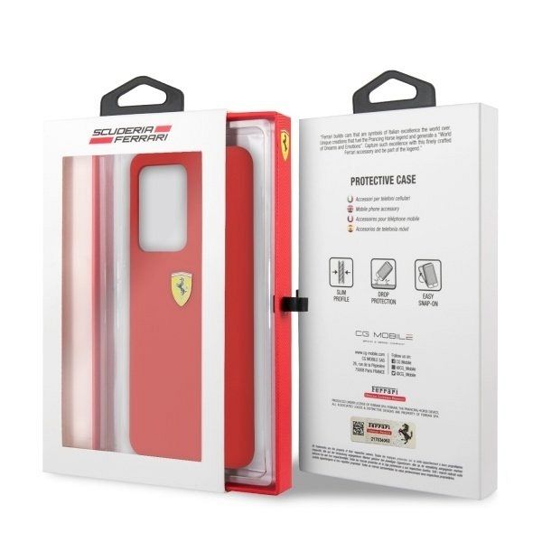 Originalen ovitek FERRARI (red) Silicone type za Samsung Galaxy S20 Ultra