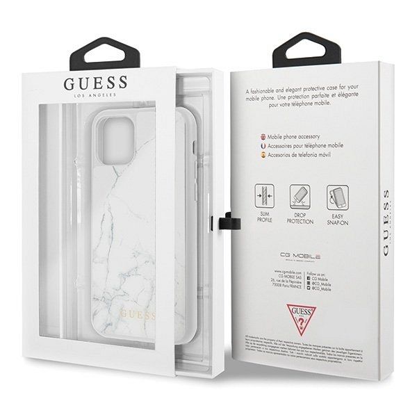 Originalen ovitek Guess (White marble) za iPhone 11 Pro