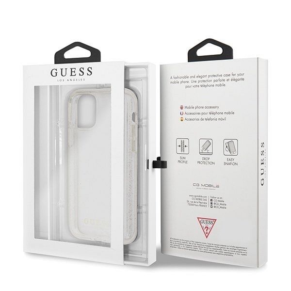 Maska GUESS (transparent sparkle) za iPhone 11 ProMax