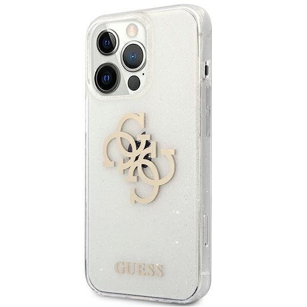 Originalen ovitek GUESS (transparent Glitter) za iPhone 13 Pro