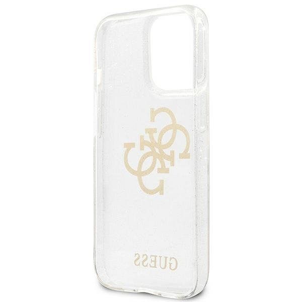 Originalen ovitek GUESS (transparent Glitter) za iPhone 13 Pro
