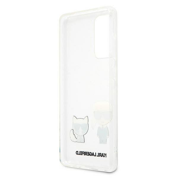 Originalen ovitek KARL LAGERFELD (transparent) Karl and Choupette za Samsung Galaxy A72