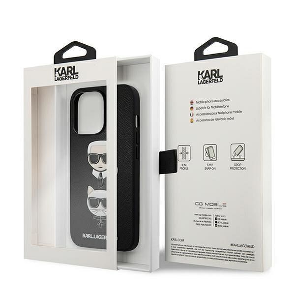 Originalen ovitek Karl Lagerfeld  (black) za  iPhone 13 Pro 