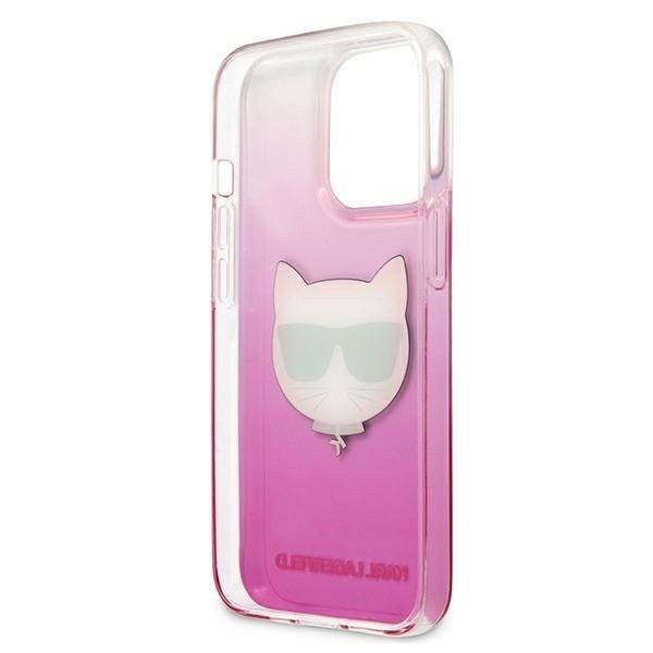 Originalen ovitek KARL LAGERFELD (transparent Choupette Head) za iPhone 13 pro max
