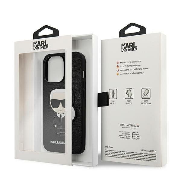 Originalna maska KARL LAGERFELD (Saffiano Iconic Karl) za iPhone 13 Pro Max