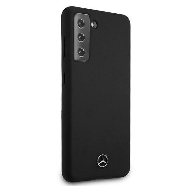 Originalen ovitek MERCEDES (black) Silicone Line za Samsung Galaxy S21 Plus