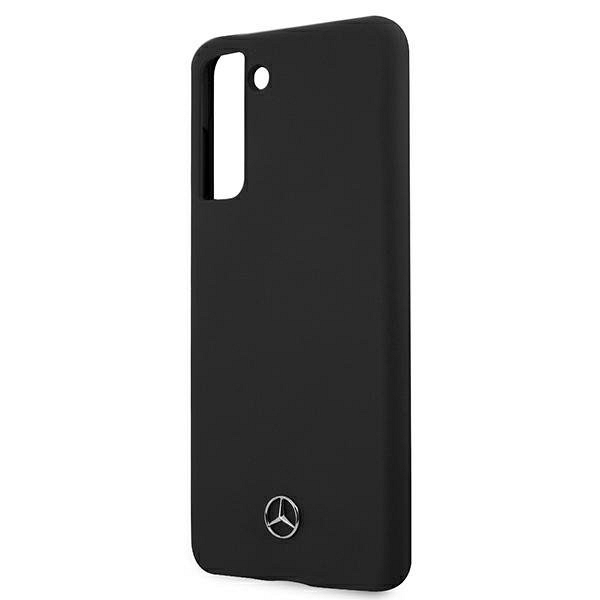 Originalen ovitek MERCEDES (black) Silicone Line za Samsung Galaxy S21 Plus