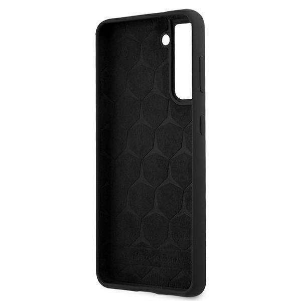 Originalen ovitek MERCEDES (black) Silicone Line za Samsung Galaxy S21 Plus