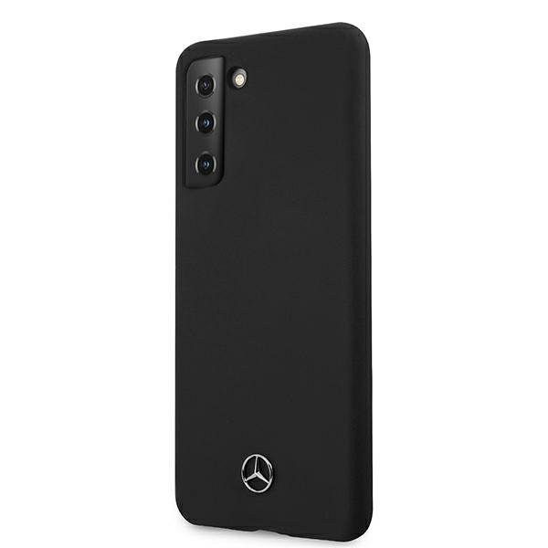 Originalen ovitek MERCEDES (black) Silicone Line za Samsung Galaxy S21