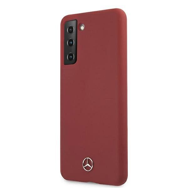 Originalen ovitek MERCEDES (red) leather za Samsung Galaxy S21
