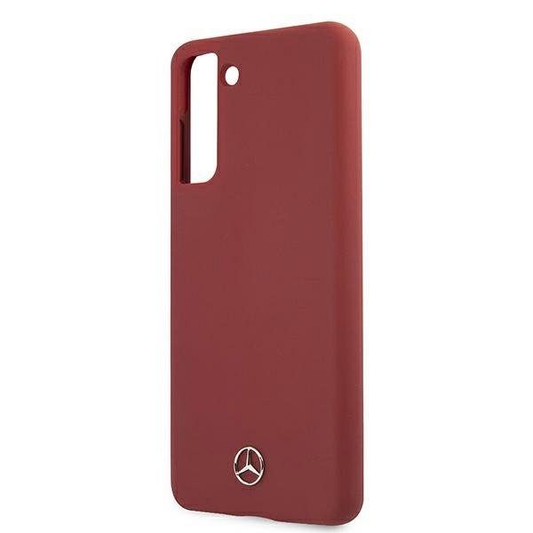 Originalen ovitek MERCEDES (red) leather za Samsung Galaxy S21