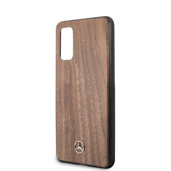 Originalen ovitek MERCEDES (light brown) Wood Lines za Samsung Galaxy S20