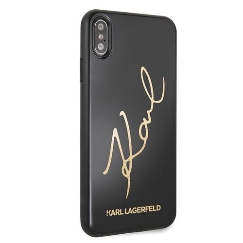 Originalna maska Karl Lagerfeld (Glitter Karl Signature) za iPhone 7/8