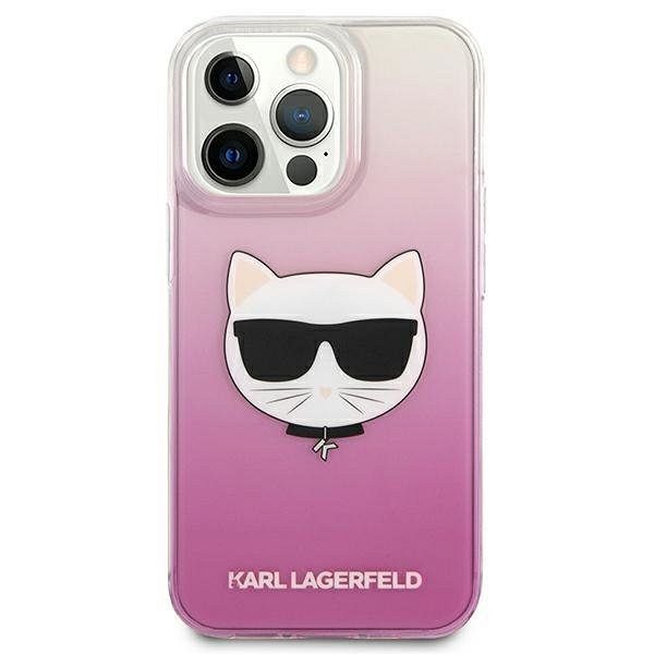 Originalen ovitek KARL LAGERFELD (transparent Choupette Head) za iPhone 13 pro max
