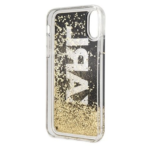 Originalen ovitek Karl Lagerfeld (Black Glitter) za iPhone X/XS