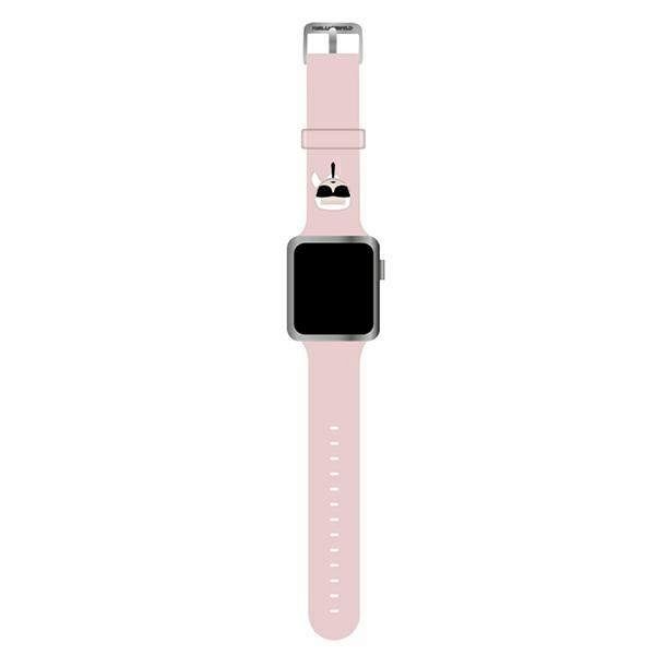 Remen za Apple Watch  1 / 2 / 3 / 4 / 5 / 6 / 7 / 8 / 9 / SE 42/44/45 mm Karl Lagerfeld - Roza