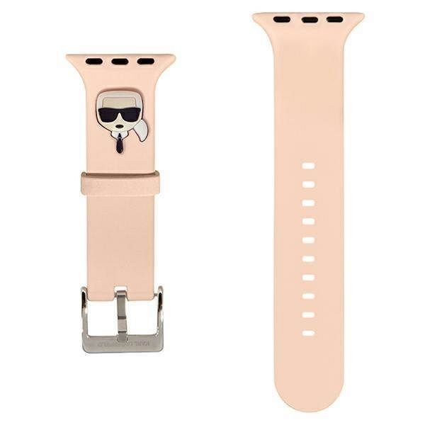 Pas za Apple Watch 1 / 2 / 3 / 4 / 5 / 6 / 7 / 8 / 9 / SE 42/44/45 mm Karl Lagerfeld - Roza