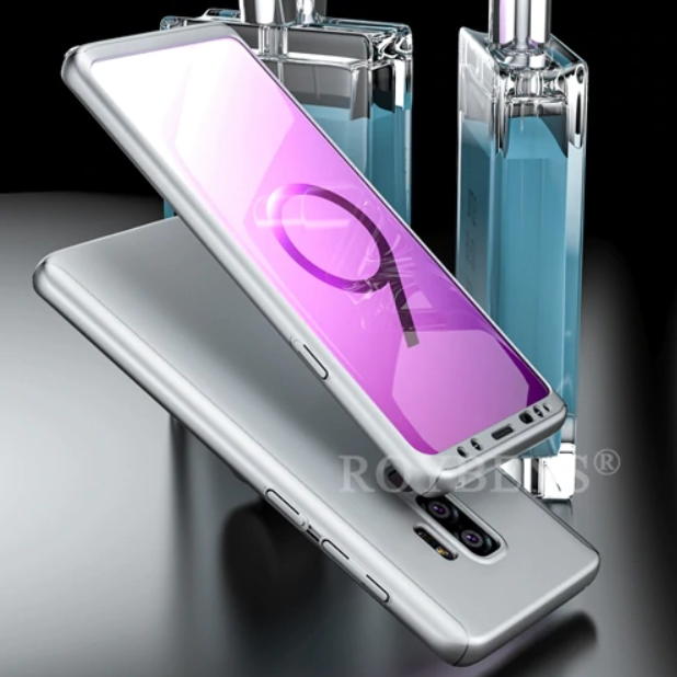 Ovitek 360° (Silver) + zaščitna folija za Galaxy S10e