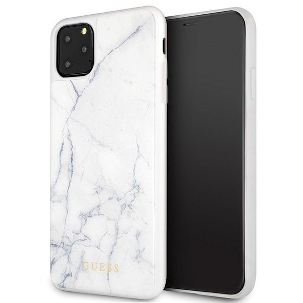 Originalna maska Guess (White marble) za iPhone 11 Pro Max