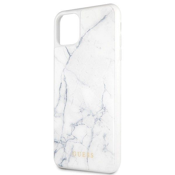 Originalna maska Guess (White marble) za iPhone 11 Pro Max