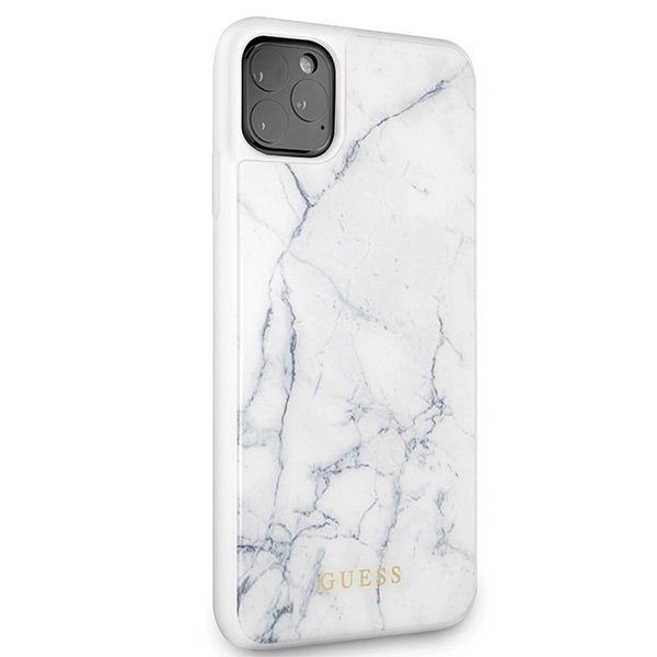 Originalna maska Guess (White marble) za iPhone 11 Pro Max
