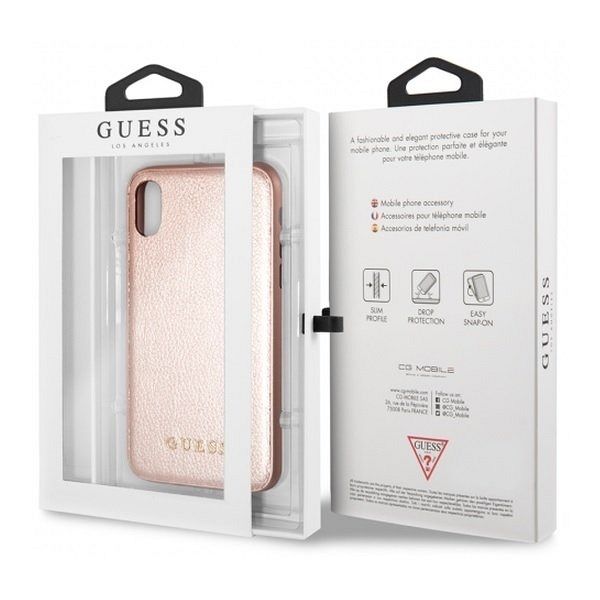 Originalen ovitek Guess (rose gold) za iPhone X/XS