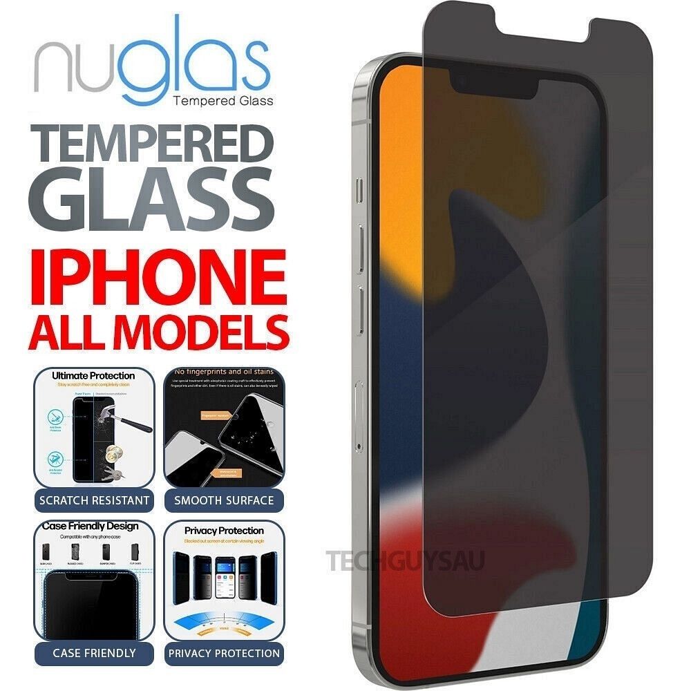 Kaljeno zaščitno steklo Nuglas (privacy glass) za iPhone 16 Pro