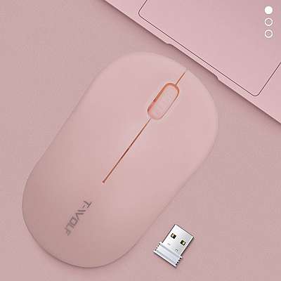 Brezžična miška Q4 Quiet 2.4G (Pink)