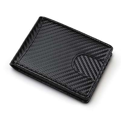  Moška modna denarnica Carbon Fiber (black)
