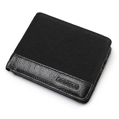 Moška modna denarnica Bi-fold (Black)