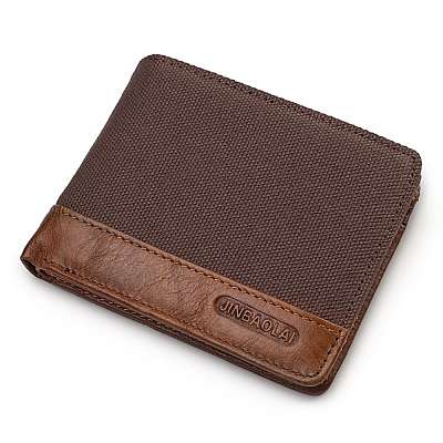  Moška modna denarnica Bi-fold (Coffee)