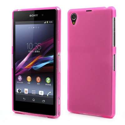 Ovitek TPU (temno roza) za Sony Xperia Z1