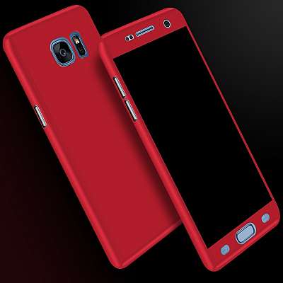Ovitek 360° (rdeč) za Samsung Galaxy J7 2017