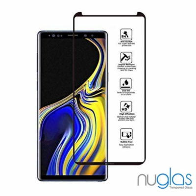 Kaljeno zaščitno steklo Nuglas 3D (črn) za Samsung Galaxy Note 9