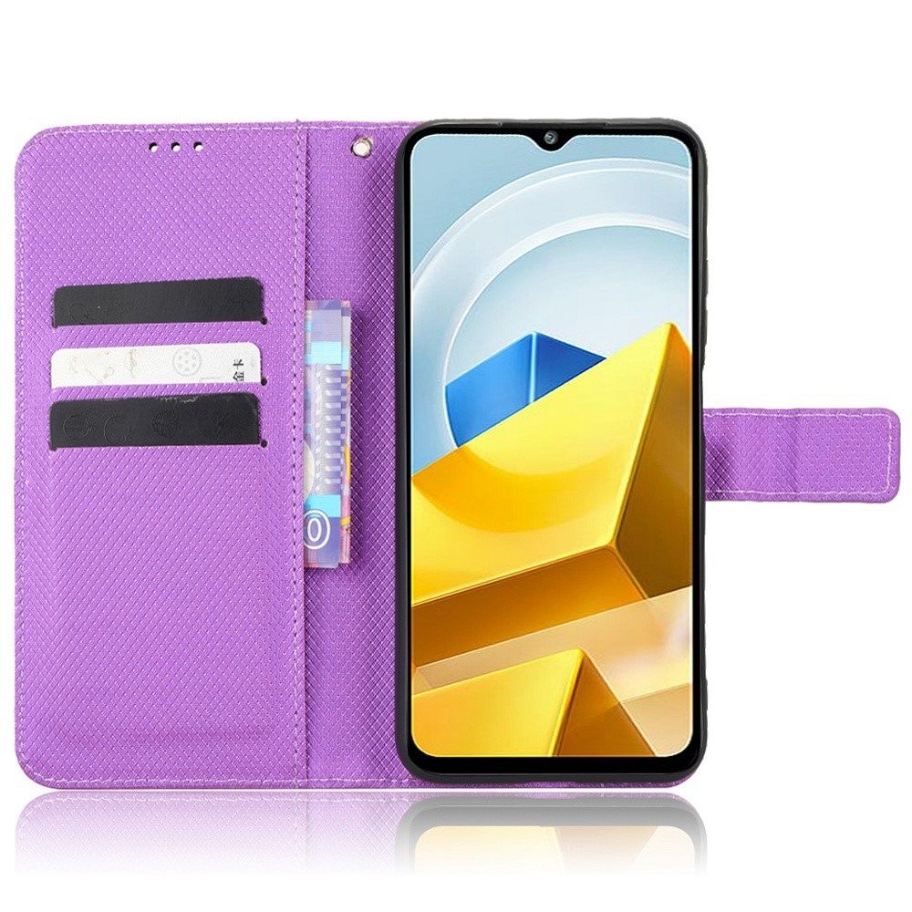 Preklopni ovitek Diamond Texture (purple) za Xiaomi Poco M5 | Ovitki ...